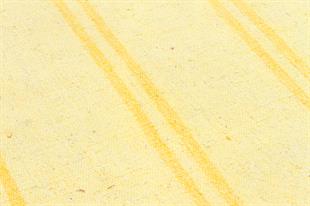 EŞSİZ EL DOKUMA SARİ RENGİ KENDİR KİLİM PASPAS