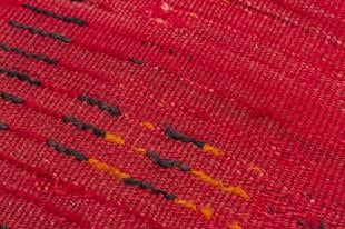 KIRMIZI RENGİ KÖK BOYA EL DOKUMA KİLİM PASPAS