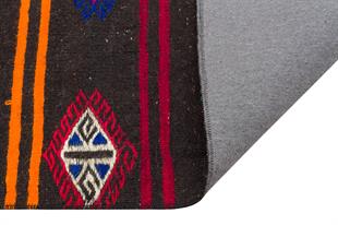 Eşsiz El DokumaTuruncu Kırmızı Rengi Sivas Yün Kilim