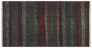 EŞSİZ EL DOKUMA ÇOK RENKLİ KEÇİ KILI KİLİM