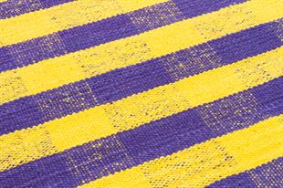 EL DOKUMA SARİ MENEKŞE RENGİ KİLİM PASPAS