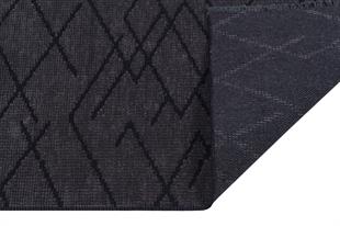 ANTRASİT RENGİ ISKANDİNAV DESEN MODREN ŞÖNİL DOKUMA KAYMAZ TABANLI HALI