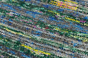 GENELEKSEL EL DOKUMA YEŞİL SARİ ÇAPUT KİLİM PASPAS