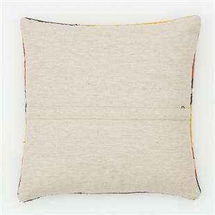 GERÇEK EL DOKUMA SARİ KIRMIZI  RENGİ ÇAPUT PALA KİLİM YASTIK KILIFI