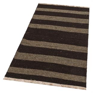 GENELEKSEL EL DOKUMA AÇİK KAHVERENGİ GRİ ANADOLU ÇAPUT KİLİMİ