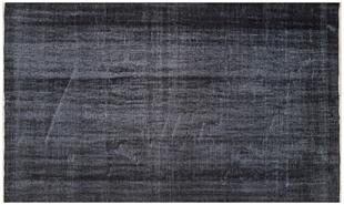 EŞSİZ EL DOKUMA SİYAH RENGİ VİNTAGE ESKİTME HALI