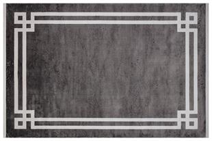 HALICA TENOM GRİ RENGİ ÇERÇEVELİ MODREN BAMBU HALI