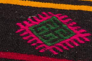 GERÇEK EL DOKUMA MOTİFLİ KİLİM PASPAS