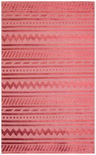 BURGUNDY  DYED YÜKSEK ALÇAK DOKULU NATUREL YÜN VE VISKON MODERN DOKUMA HALI