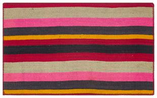 GÖKKUŞAĞİ RENGİ EL DOKUMA ANADOLU KİLİM PASPAS