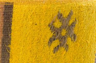 EL TASARIMI KİLİMDEN ULAŞMİŞ PUF 40X40 CM