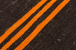 ÇOK RENKLİ ÇİZGİLİ DESEN EL DOKUMA ANADOLU KİLİM