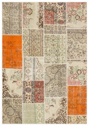 Geneleksel El Dokuma Multi Rengi Patchwork Halı