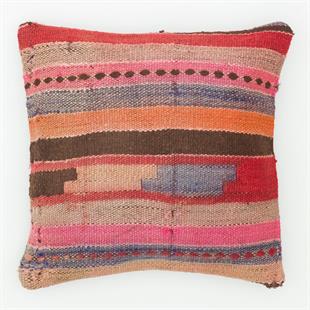 ÇOKLU RENK ASTAR EL DOKUMA YASTIK KILIFI