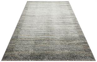 CREAM GREY Hav Toz Vermez Modern Makine Halısı