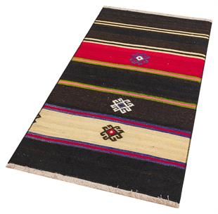 GENELEKSEL EL DOKUMA KAHVERENGİ SİVAS KİLİMİ