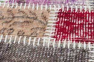 El Dokuma Multi Rengi patchwork Halı Paspas-50x80