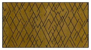 SARİ RENGİ ISKANDİNAV DESEN MODREN ŞÖNİL DOKUMA KAYMAZ TABANLI HALI