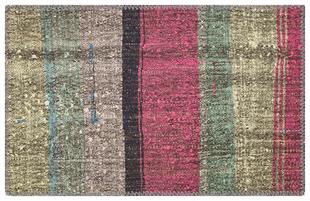 EL YAPIMI ÇOK RENKLİ KEÇİ KILI YÜNLÜ KİLİM PASPAS