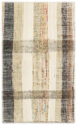 GENELEKSEL EL DOKUMA BEJ TEAL RENGİ ÇAPUT KİLİM PASPAS