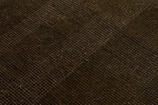 GENELEKSEL KOYU KAHVERENGİ DOĞAL EL DOKUMA VİNTAGE HALISI