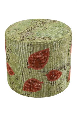 ÖZEL EL YAPİMI FISTIK YEŞİLI RENGI PUF 40X40 CM