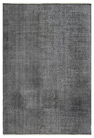 EŞSİZ EL DOKUMA GRİ RENGİ ESKİTME VİNTAGE HALI 