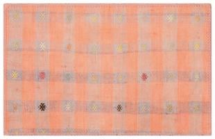 GELENEKSEL EL DOKUMA PUDRA RENGİ KENDİR KİLİM PASPAS