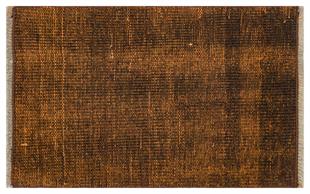 KAHVE BAKİR RENGİ EL DOKUMA VİNTAGE HALI PASPAS