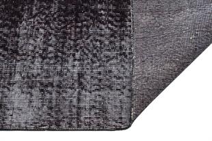 EŞSŞİZ EL DOKUMA SİYAH RENGİ RETRO VİNTAGE HALISI