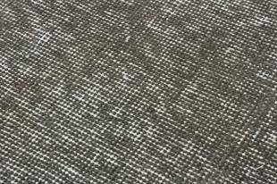 EŞSİZ EL DOKUMA KOYU GRİ RENGİ DESENSİZ ESKİTME VİNTAGE HALISI