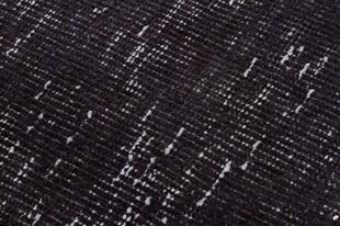 EŞSİZ EL DOKUMA SİYAH RENGİ RETRO VİNTAGE HALISI