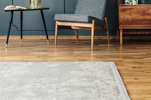 CREAM BEİGE XW Yumuşak İpeksi Tuşeli Yüksek Alçak Oymalı Modern İnce Makine Halısı