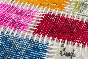 El Dokuma Multi Rengi Taşli Desen Patchwork Paspas-50x80