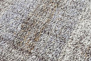 GERÇEK EL DOKUMA GÜMÜŞ RENGİ ÇAPUT PALA KİLİMİ