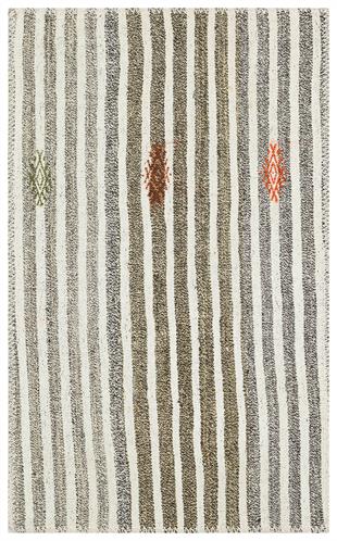 GERÇEK EL DOKUMA BEYAZ GÜMÜŞ RENGİ KİLİM PASPAS