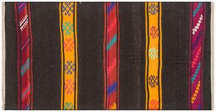 GENELEKSEL EL DOKUMA RENKLİ TÜRK MOTİFİ KİLİM