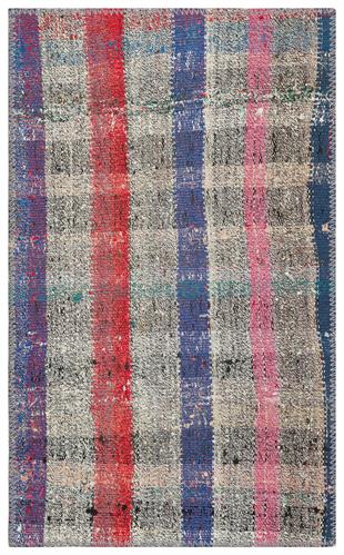 GENELEKSEL EL DOKUMA BEJ TEAL RENGİ ÇAPUT KİLİM PASPAS