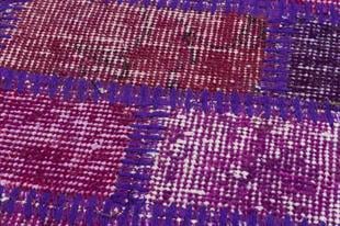 GENELEKSEL EL DOKUMA MULTİ  RENGİ PATCHWORK HALI PASPAS