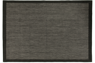  KOLAY TEMİZLENEN SİYAH BORDÜRLÜ ANTRASİT RENGİ HAV TOZ VERMEZ KAYMAZ TABANLI ŞIK JÜT SİSAL KİLİM