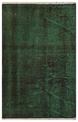 GERÇEK EL DOKUMA YEŞİL RENGİ VİNTAGE HALI PASPAS