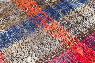 GERÇEK EL DOKUMA RENKLİ ÇAPUT PALA KİLİM PASPAS