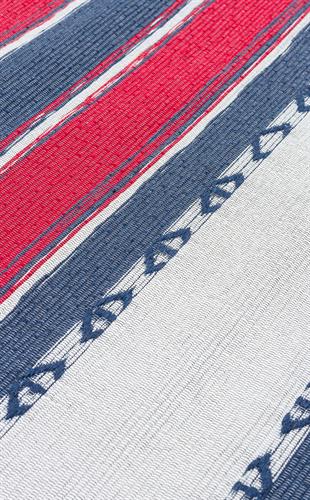 ARYA CRAFT RED NAVY TOZ VERMEZ YIKANABILIR MODERN DESENLI DOKUMA KILIM