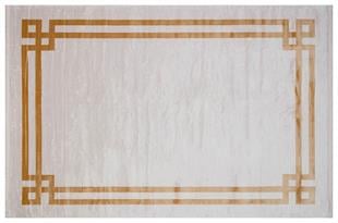 HALICA TENOM SARİ RENGİ ÇERÇEVELİ MODREN BAMBU HALI