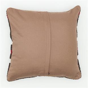 EL DOKUMA SİYAH BEYAZ ASTAR VİNTAGE YASTIK KILIFI