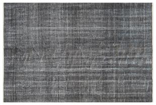 EŞSİZ EL DOKUMA ANTRASİT GRİ RENK RETRO VİNTAGE HALI