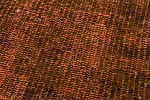 KAHVE BAKİR RENGİ EL DOKUMA VİNTAGE HALI PASPAS