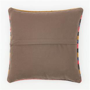 ÇOK RENKLİ ÇİZGİLİ DESEN ÇAPUT PALA KİLİM YASTIK KILIFI