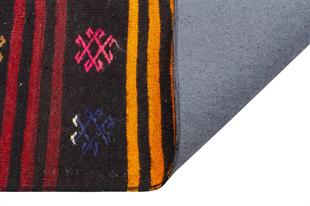 ÇOK RENKLİ ÇİÇEKLİ DESEN EL DOKUMA ANADOLU KİLİM