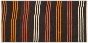 ÇOK RENKLİ ÇİZGİLİ DESEN EL DOKUMA ANADOLU KİLİM